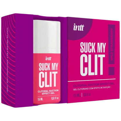 Suck my clit gel effet succion fraise sauvage 15 ml – Intt