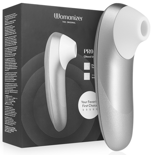 Stimulateur clitoridien stimulateur clitorial vibrant pro gris argenté – Womanizer