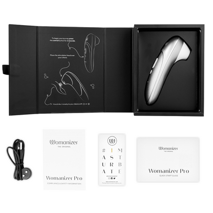 Stimulateur clitoridien stimulateur clitorial vibrant pro gris argenté – Womanizer