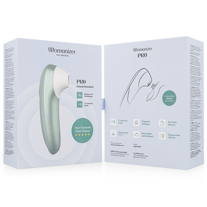 Stimulateur clitoridien stimulateur clitorial pro vibrant vert sauge – Womanizer