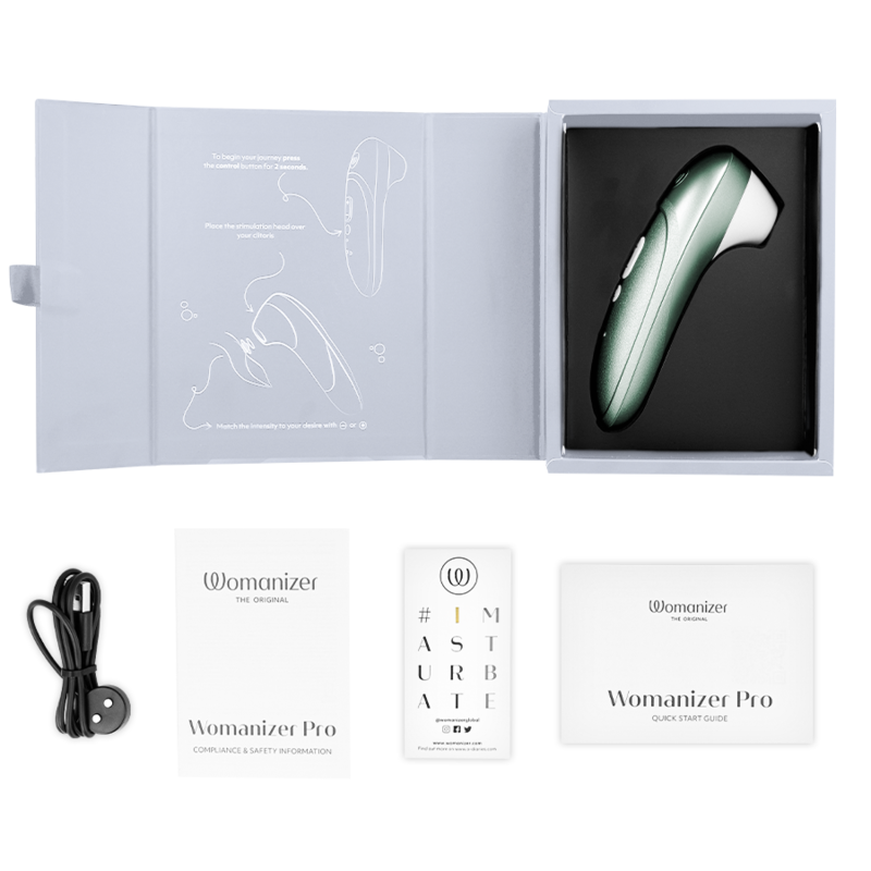 Stimulateur clitoridien stimulateur clitorial pro vibrant vert sauge – Womanizer