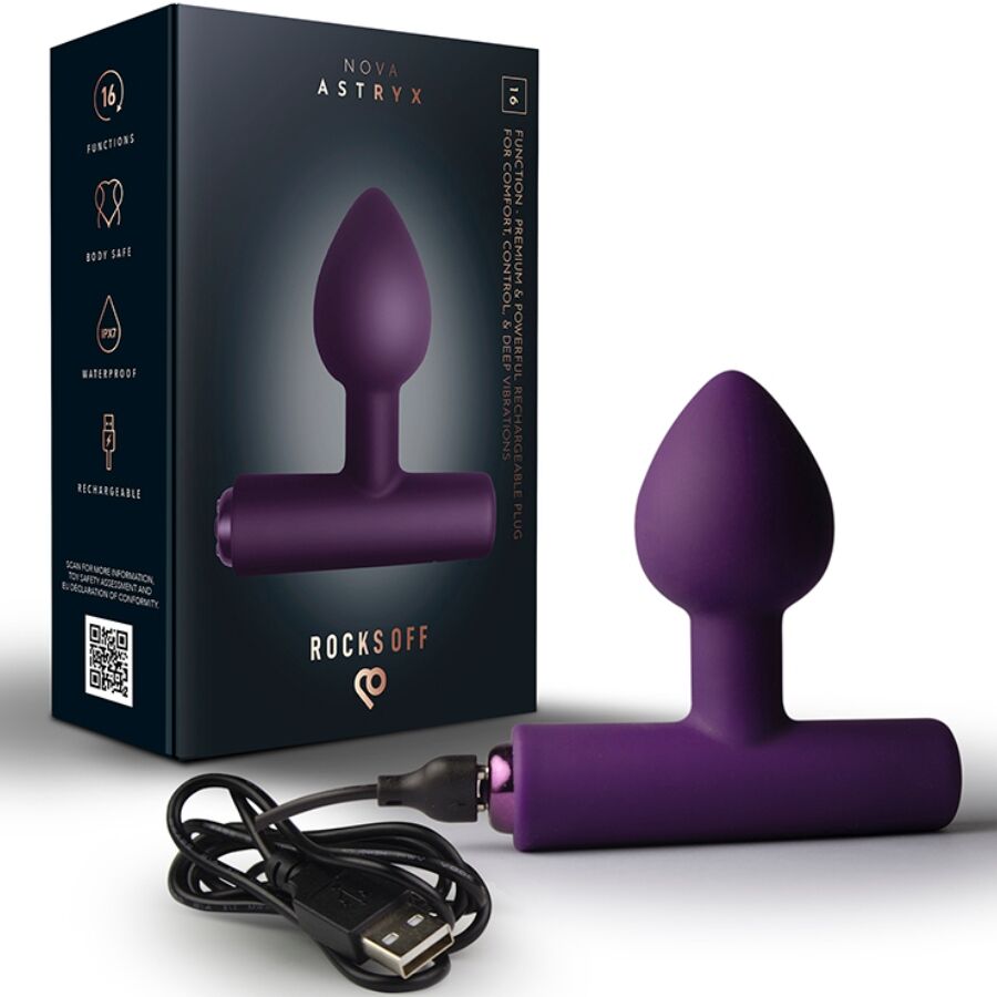Vibrateur mini baguette rechargeable 16 fonctions rose pivoine – Rocks-Off