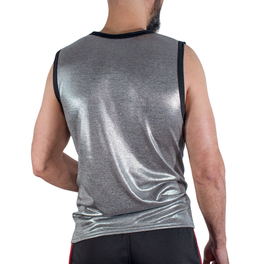 T-shirt à paillettes fines – Macho