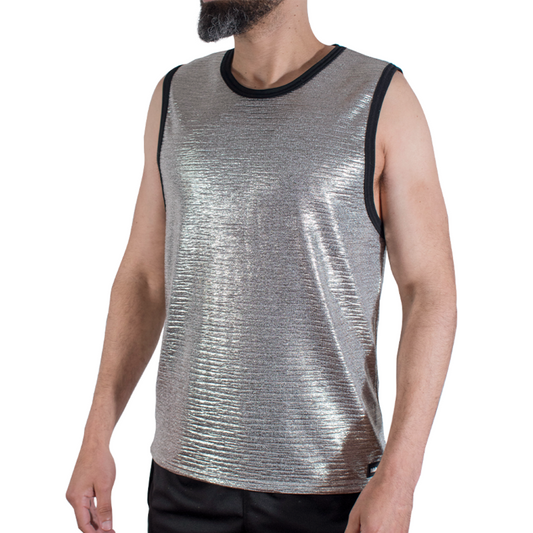 T-shirt à paillettes fines – Macho