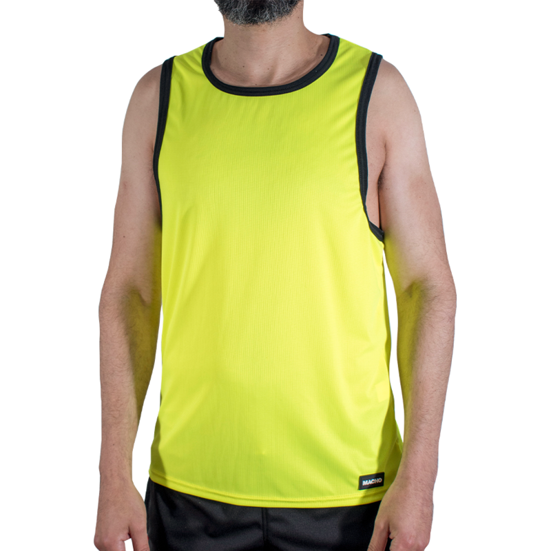 T-shirt de sport jaune – Macho CMV001