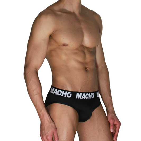 Slip homme classique noir + noir – Macho MCH007
