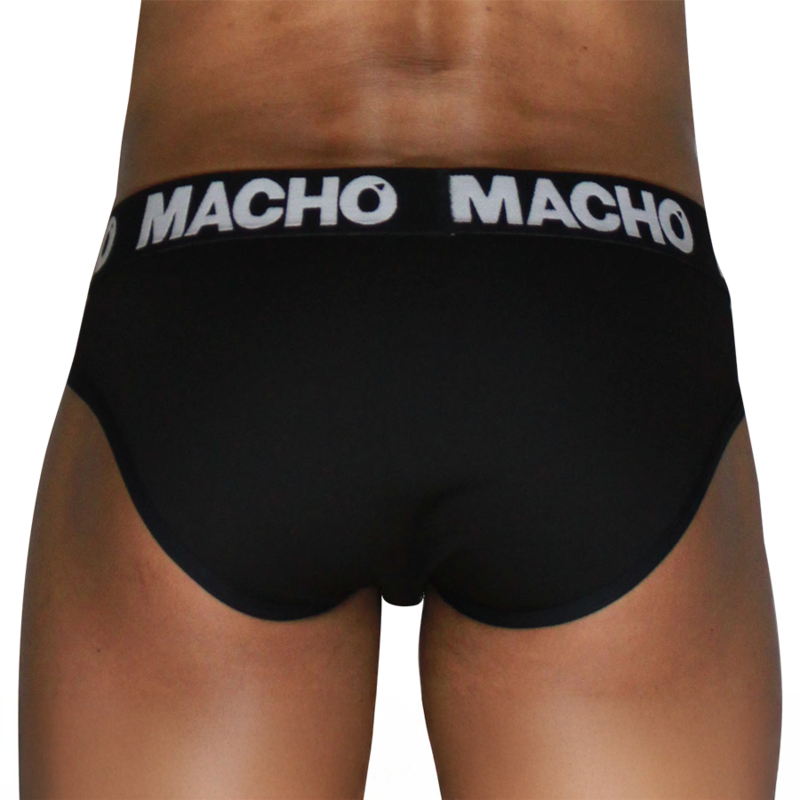 Slip homme classique noir + noir – Macho MCH007
