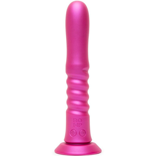 Jiggle vibrateur à ventouse rose avec mouvements de haut en bas – Romp