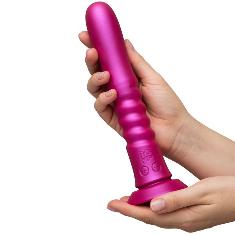 Jiggle vibrateur à ventouse rose avec mouvements de haut en bas – Romp