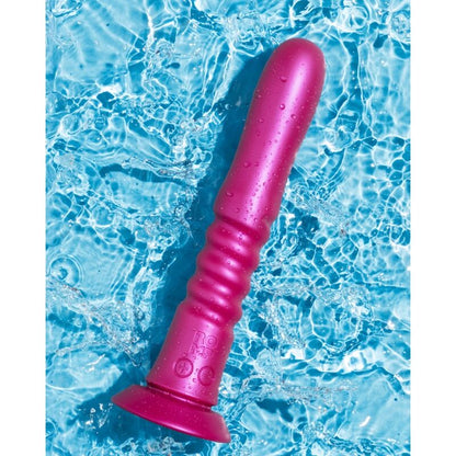 Jiggle vibrateur à ventouse rose avec mouvements de haut en bas – Romp