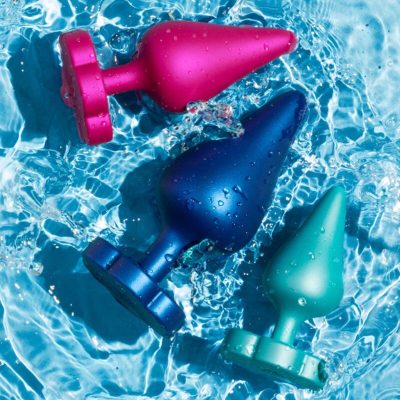 Kit d'entraînement anal luster s / m / l avec base en forme de fleur – Romp