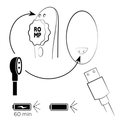 Vibrateur culotte vibrante magnétique en silicone avec télécommande – Romp