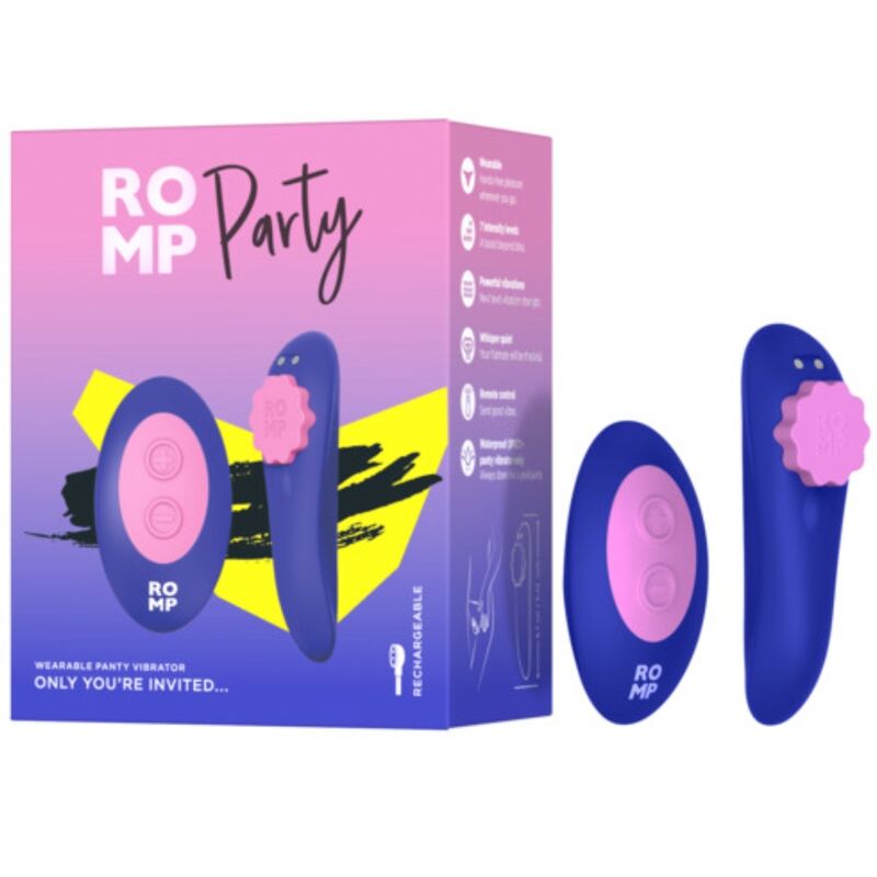 Vibrateur culotte vibrante magnétique en silicone avec télécommande – Romp