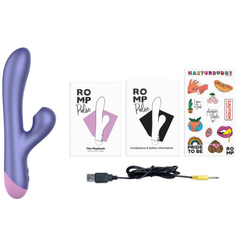 Pulse vibrateur double point g rabbit bleu électrique – Romp