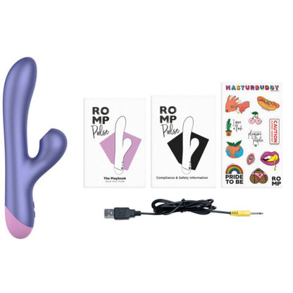 Pulse vibrateur double point g rabbit bleu électrique – Romp