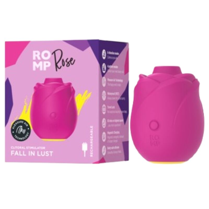 Stimulateur clitoridien rose outil de succion clitoridienne en forme de rose – Romp