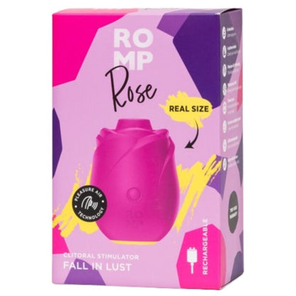 Stimulateur clitoridien rose outil de succion clitoridienne en forme de rose – Romp