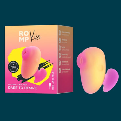 Stimulateur clitoridien kiss vibrateur à doigts rechargeable à succion clitoriale – Romp