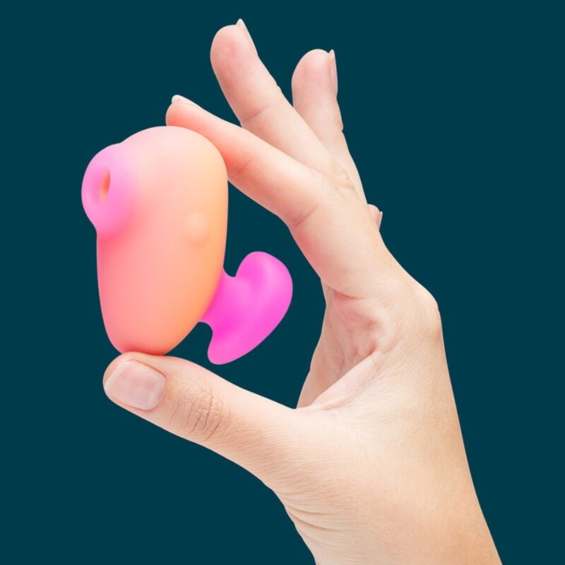 Stimulateur clitoridien kiss vibrateur à doigts rechargeable à succion clitoriale – Romp