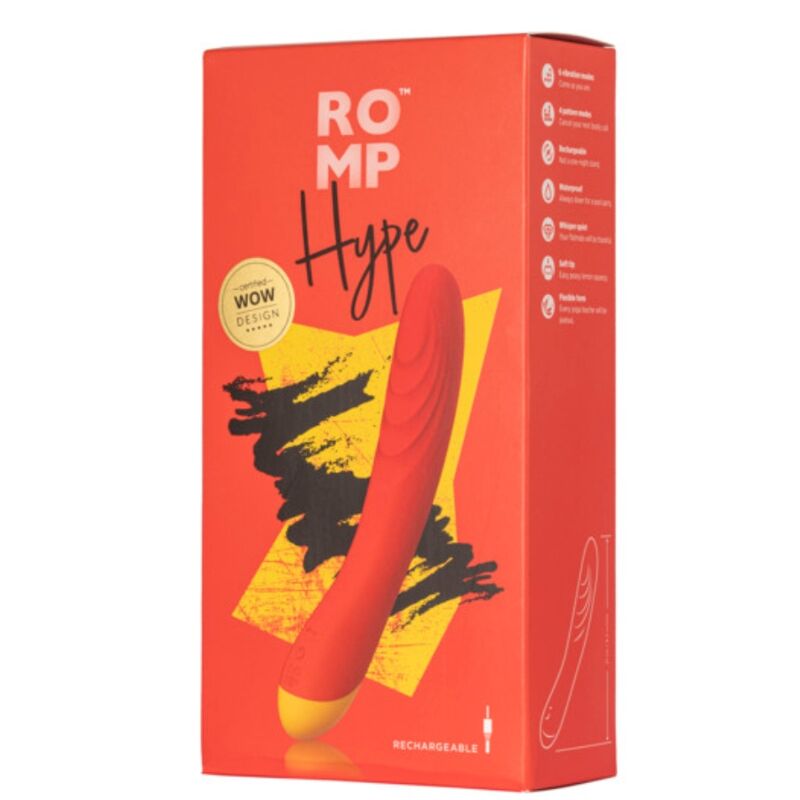 Hype vibrateur multifonctions point g rouge – Romp