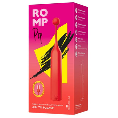 Stimulateur clitoridien pop stimulateur clitorial haute fréquence rouge – Romp