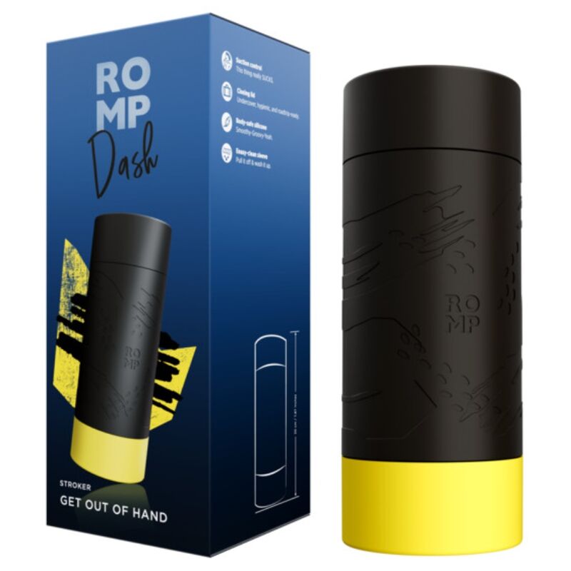 Dash masturbateur homme avec contrôle de succion 20 cm – Romp
