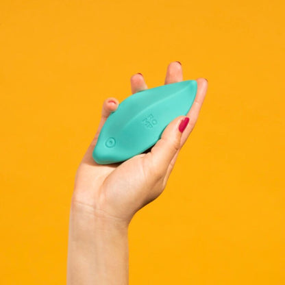 Stimulateur clitoridien wave vibrateur stimulateur clitorial forme ergonomique vert d'eau –