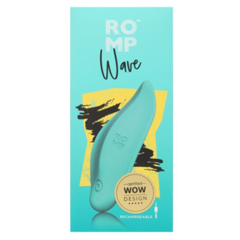 Stimulateur clitoridien wave vibrateur stimulateur clitorial forme ergonomique vert d'eau –