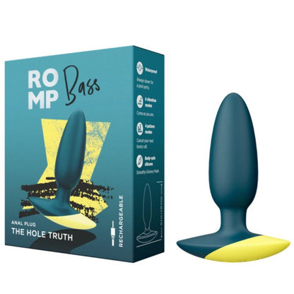 Bass vibrateur anal à plug basse 10 cm vert – Romp