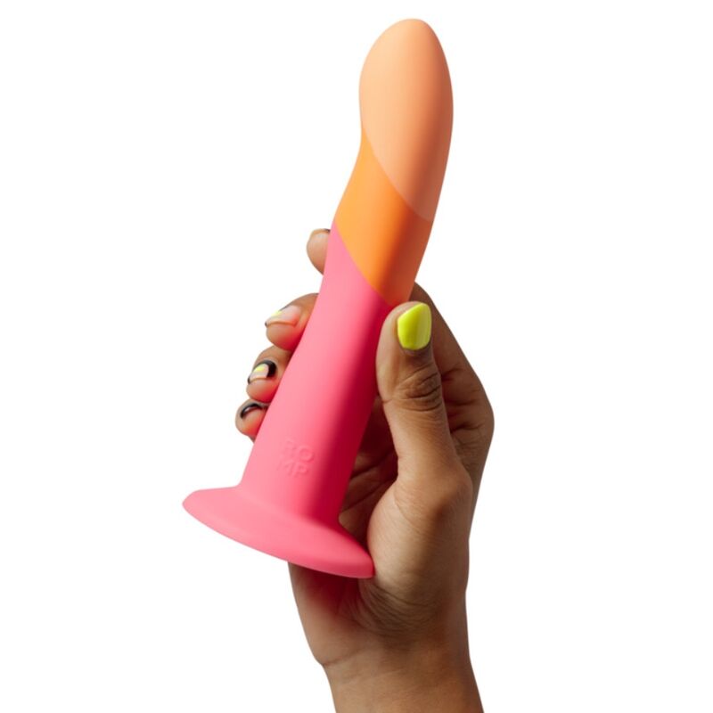 Dizi godemichet en silicone avec ventouse tricolé 18 cm – Romp