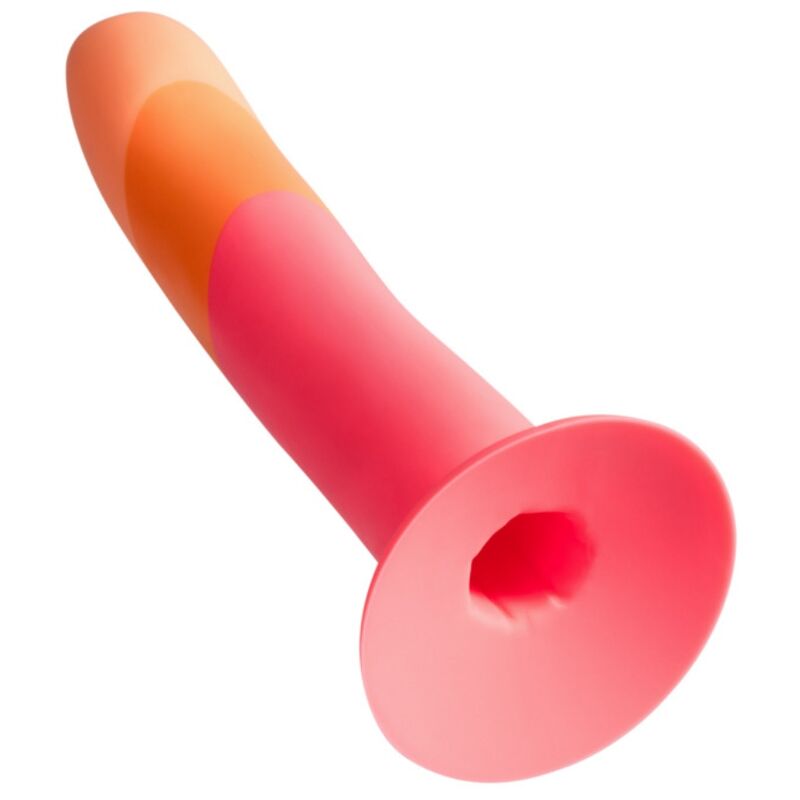 Dizi godemichet en silicone avec ventouse tricolé 18 cm – Romp