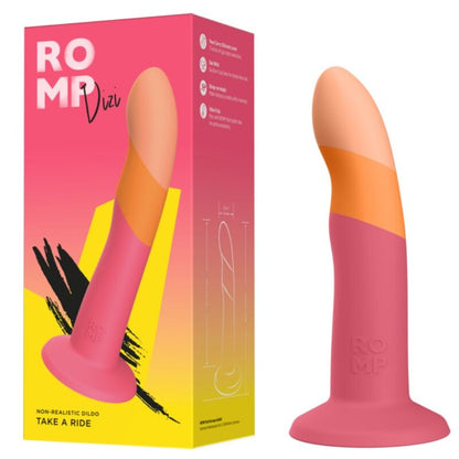 Dizi godemichet en silicone avec ventouse tricolé 18 cm – Romp