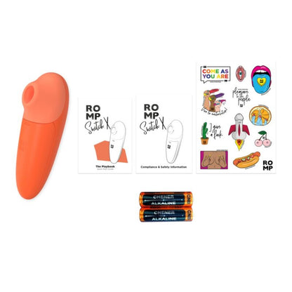 Stimulateur clitoridien switch x stimulateur clitorial 6 niveaux orange – Romp