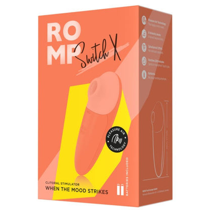 Stimulateur clitoridien switch x stimulateur clitorial 6 niveaux orange – Romp