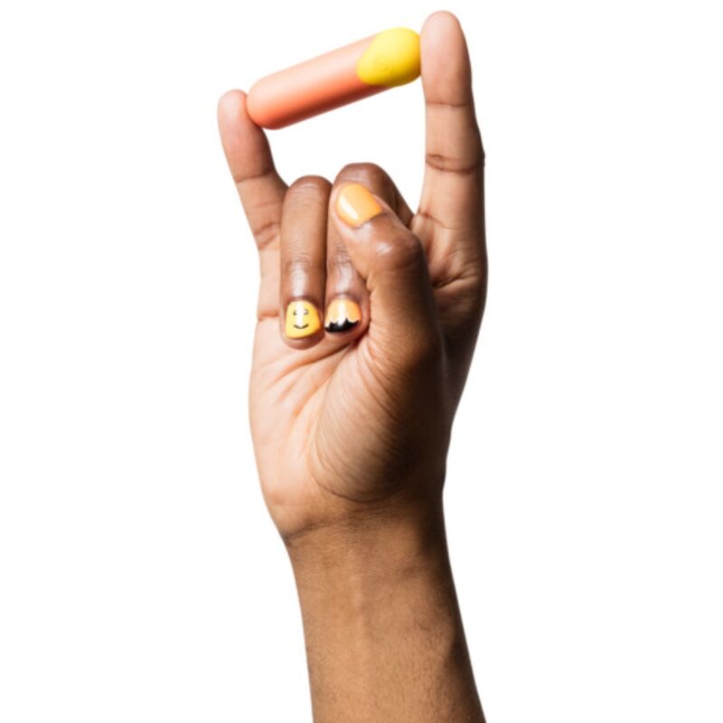 Vibrateur riot balle vibrante multifonction orange + jaune – Romp