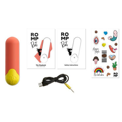 Vibrateur riot balle vibrante multifonction orange + jaune – Romp