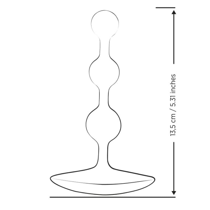 Amp perles anales en silicone flexible violettes 12,5 cm – Romp