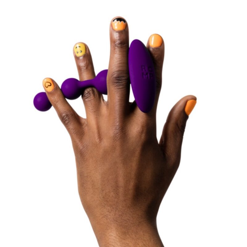 Amp perles anales en silicone flexible violettes 12,5 cm – Romp