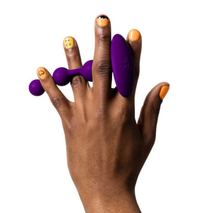 Amp perles anales en silicone flexible violettes 12,5 cm – Romp