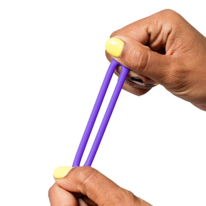Remix trio ensemble de 3 anneaux pénis en silicone violettes – Romp