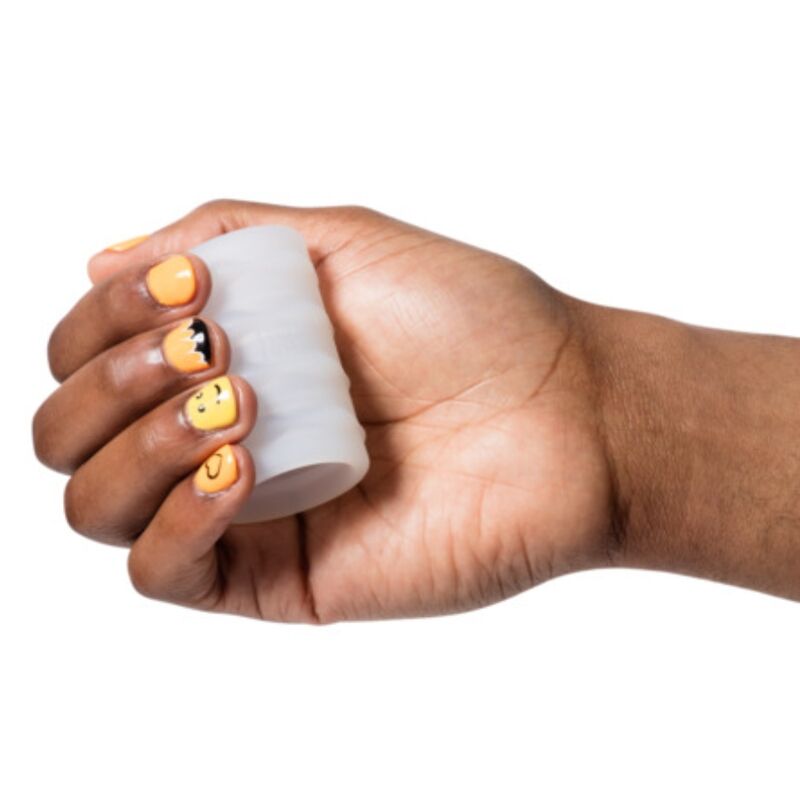 Mosh masturbateur mâle transparent avec gaine réversible de 6 cm – Romp