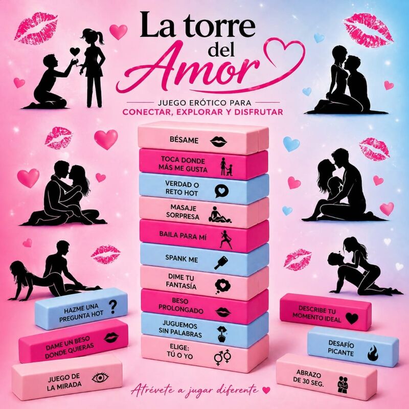 Jeu de la tour d'amour - version espagnole – Diablo Picante