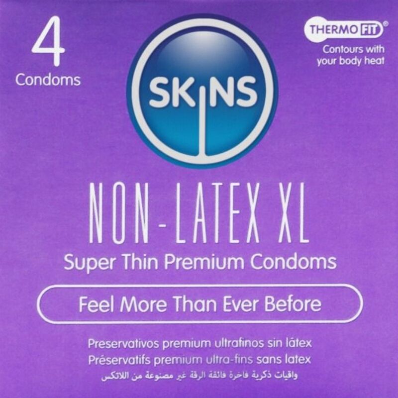 Préservatifs sans latex paquet de 4 format – Skins