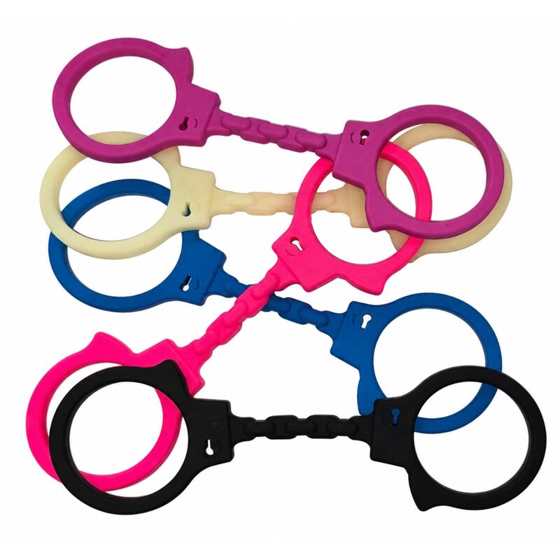 Menottes BDSM menottes en silicone fluorescentes – Diablo Picante