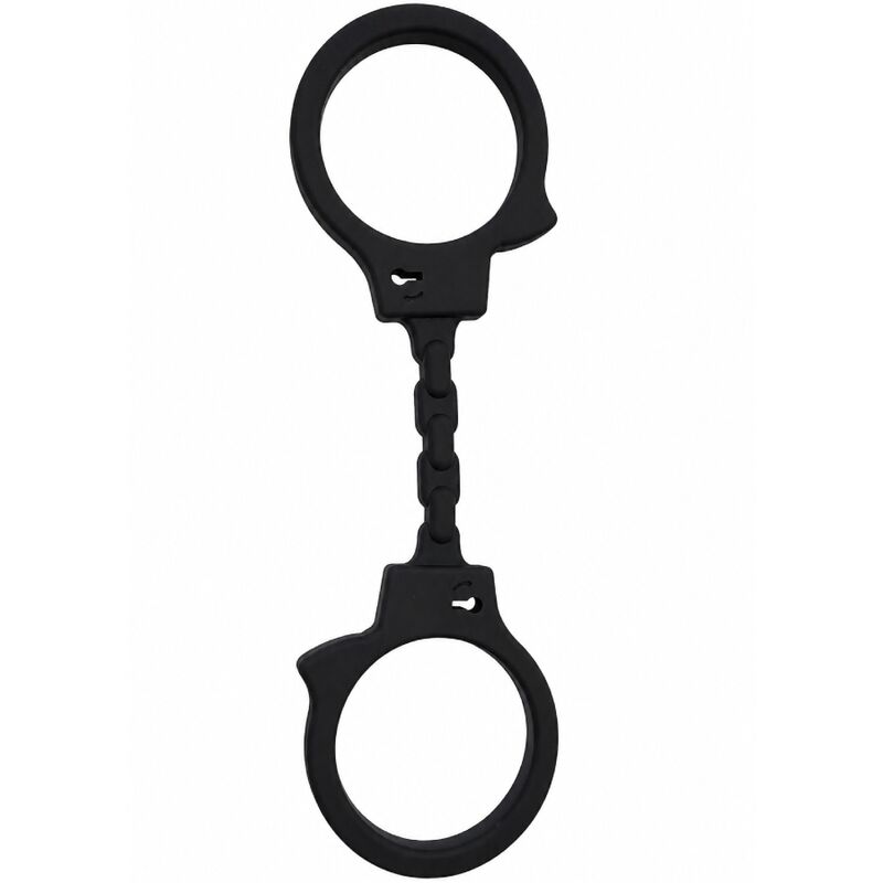 Menottes BDSM menottes en silicone noires – Diablo Picante