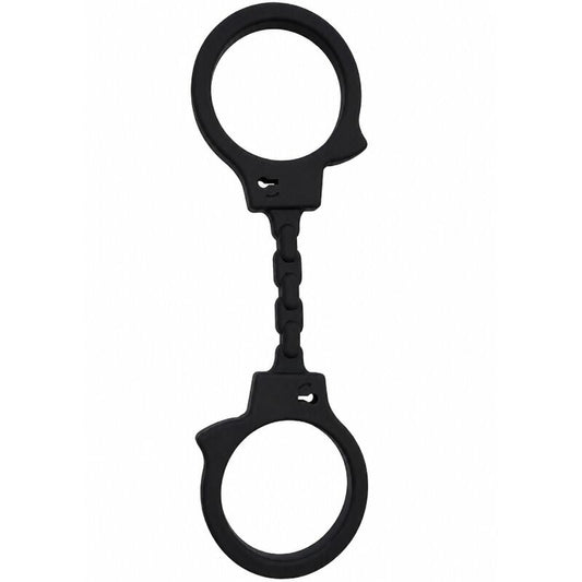 Menottes BDSM menottes en silicone noires – Diablo Picante