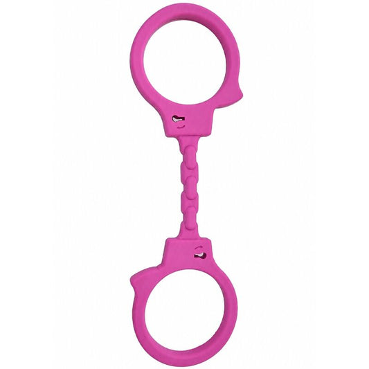 Menottes BDSM menottes en silicone fuchsia – Diablo Picante