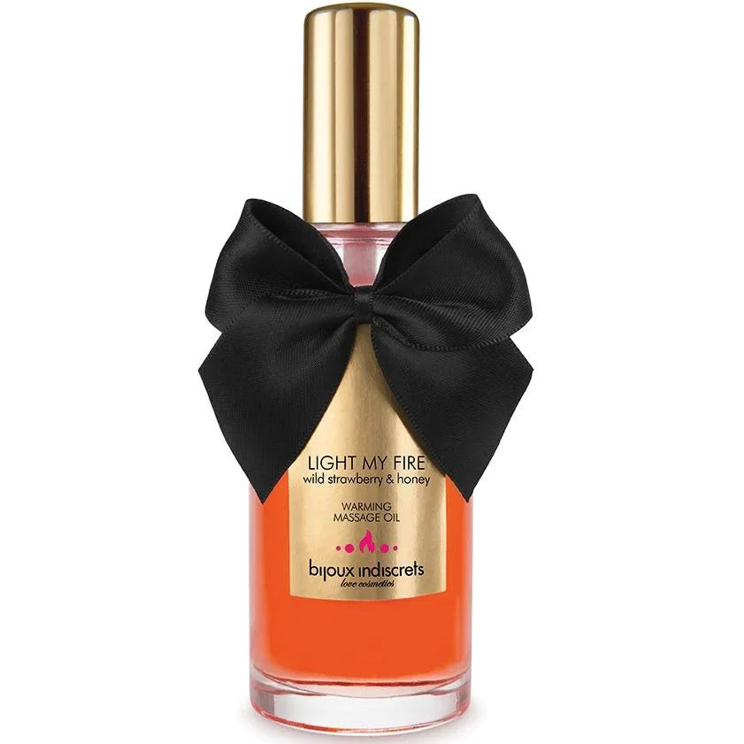 Bijoux – Huile de Massage Effet Chaleur Arôme Fraise