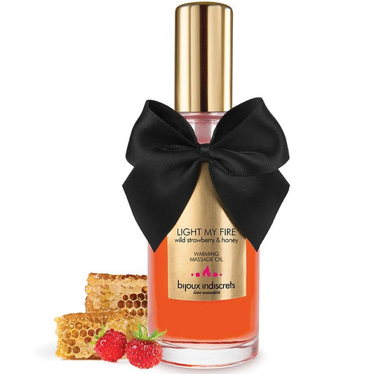 BIJOUX - STRAWBERRY FLAVORED HEAT EFFECT MASSAGE OIL