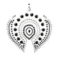 JOYERÍA - INDISCRETOS FLAMBOYANT NEGRO Y PLATA